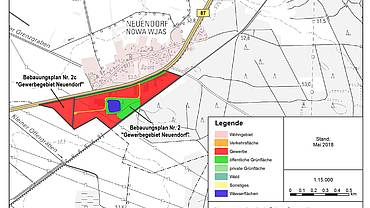 Karte Industriegebiet Lübben Neuendorf Karte | © Landkreis Dahme-Spreewald