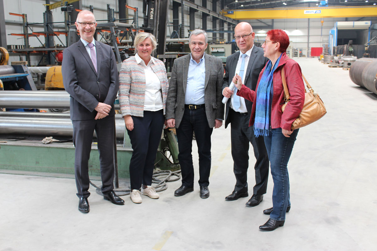 Landrat & Wirtschaftsförderung am 08.05.2019 bei Holger Andreasen Germany GmbH in Niederlehme