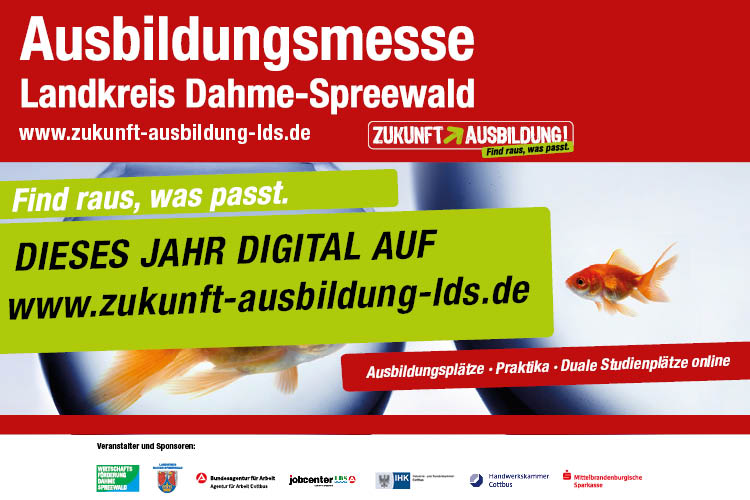 Banner digitale Ausbildungsmesse des LDS 2020